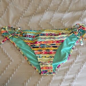 Colorful Patterned Bikini Bottom